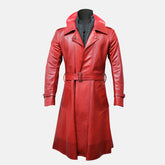 Top Notch Collar Men's Leather Duster